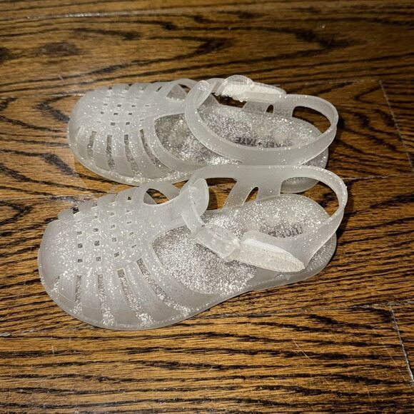 Tucker + Tate Purple & Clear Glitter Jelly with Adjustable Straps Sandal Bundle - Picture 4 of 10